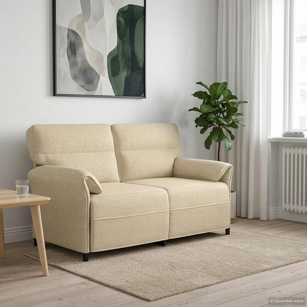 Sofa 100% Polyester, Metallrahmen, MDF, Sperrholz