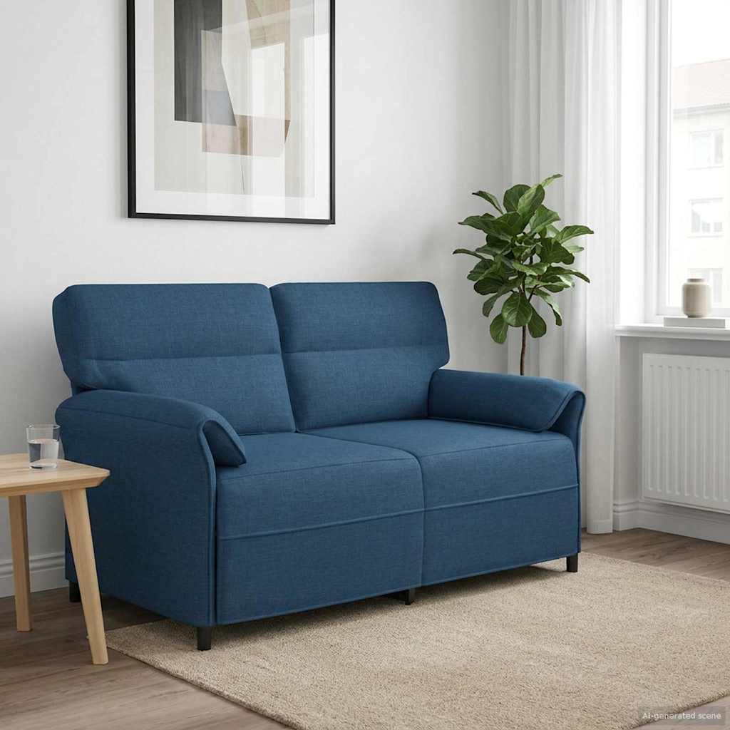 Sofa 100% Polyester, Metallrahmen, MDF, Sperrholz
