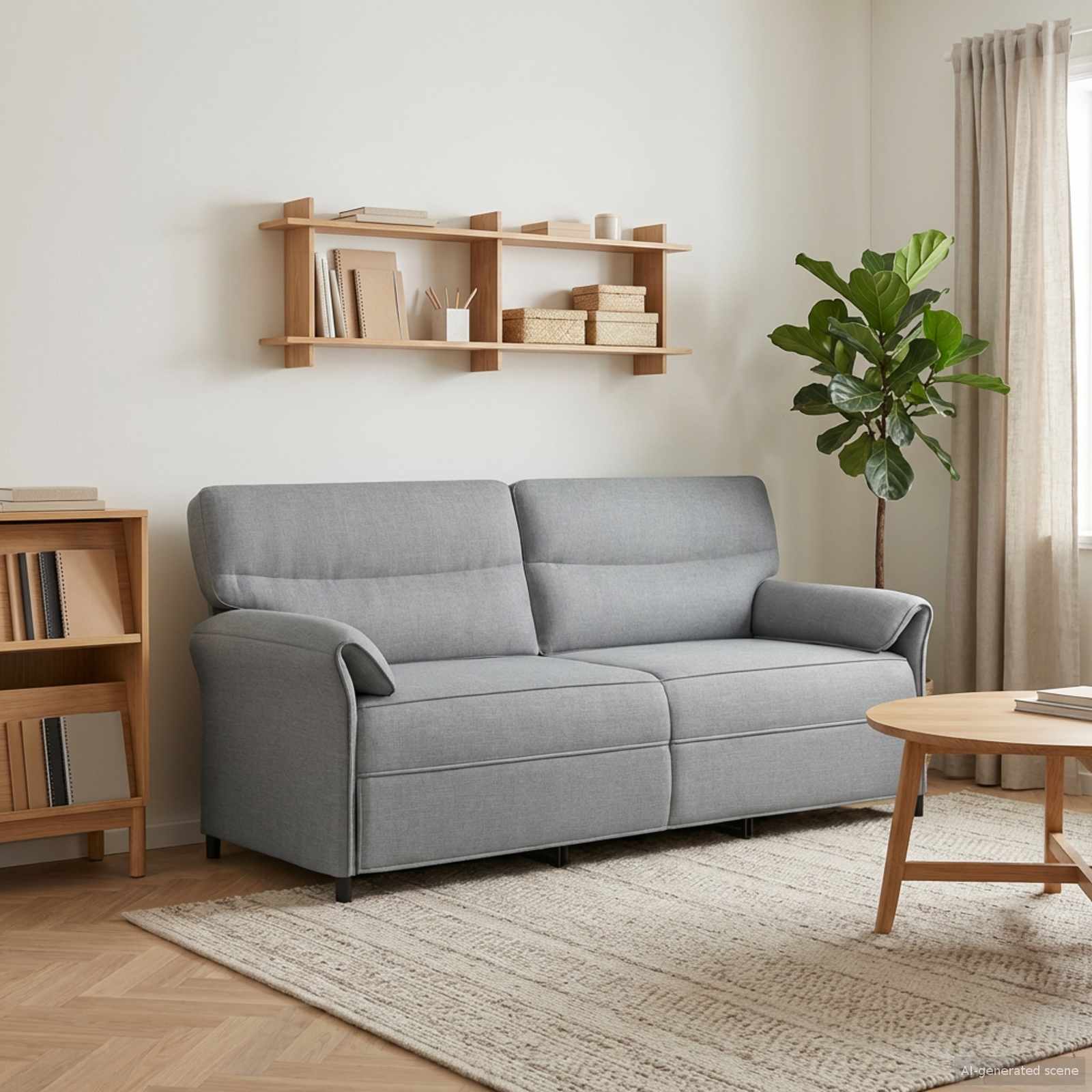 Sofa 100% Polyester, Metallrahmen, MDF, Sperrholz