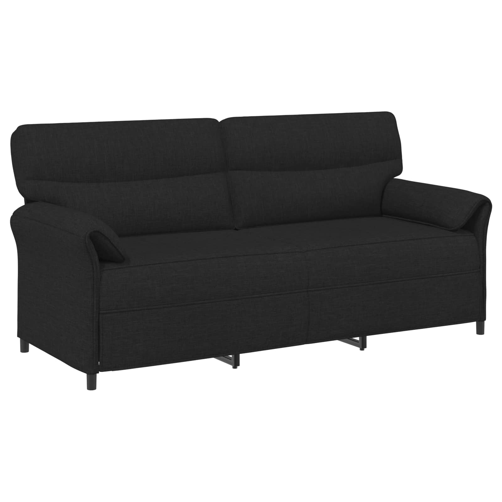 3-Sitzer-Sofa Schwarz 198 x 83 x 95 cm Stoff