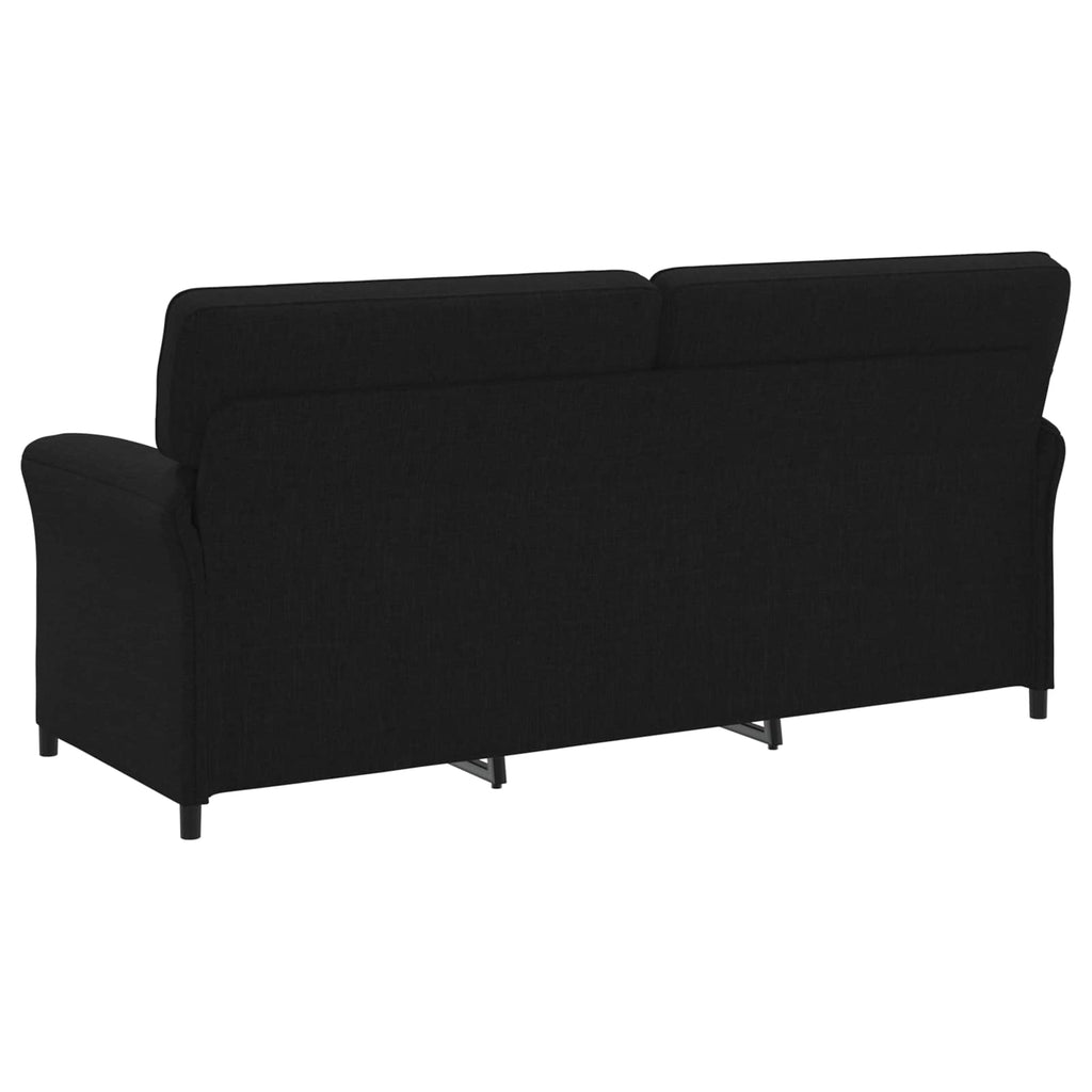 3-Sitzer-Sofa Schwarz 198 x 83 x 95 cm Stoff