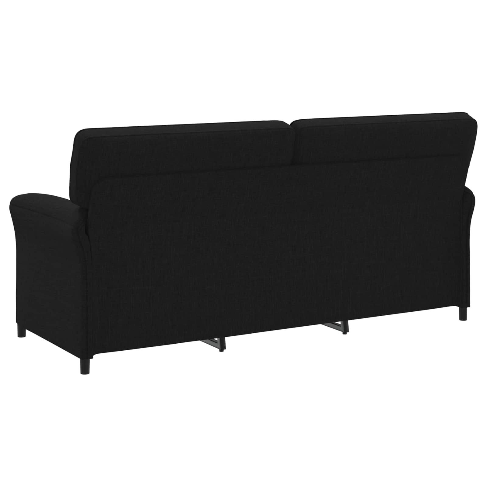 3-Sitzer-Sofa Schwarz 198 x 83 x 95 cm Stoff