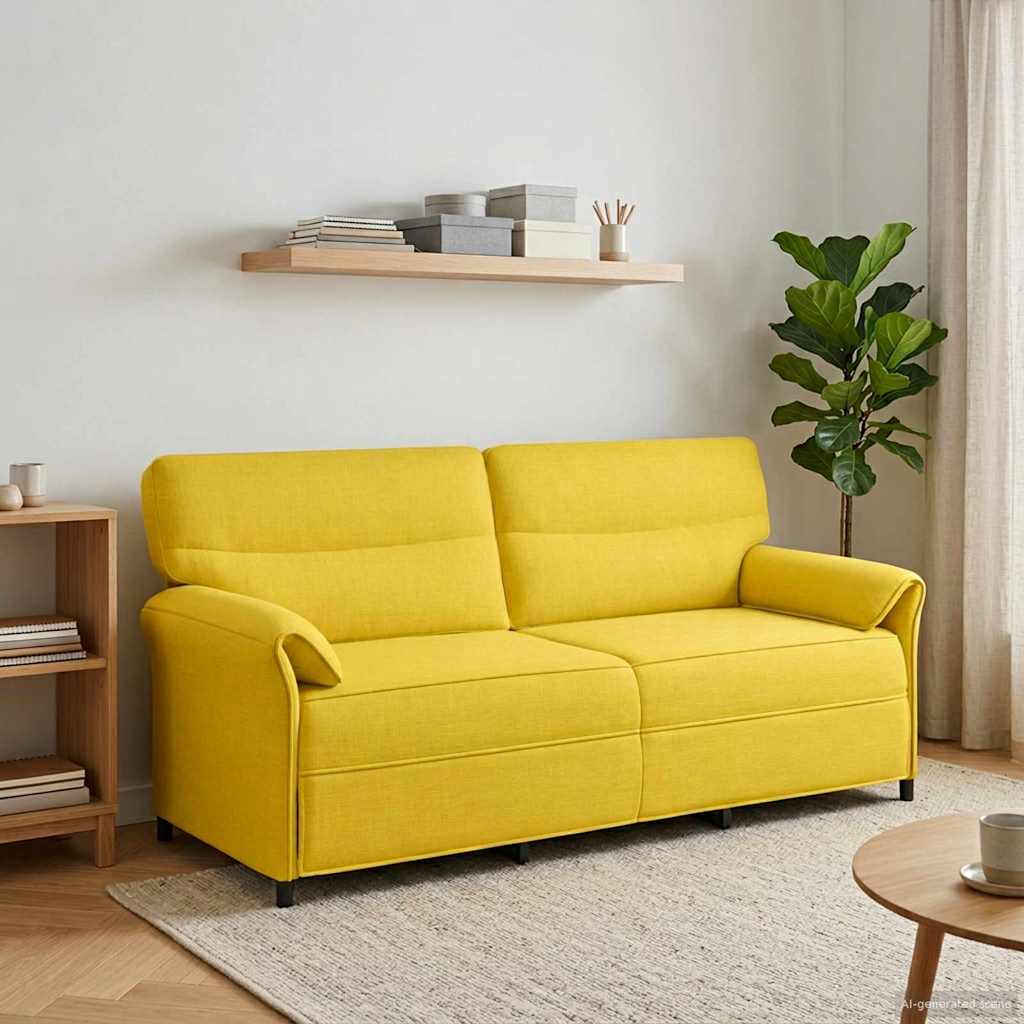 Sofa 100% Polyester, Metallrahmen, MDF, Sperrholz