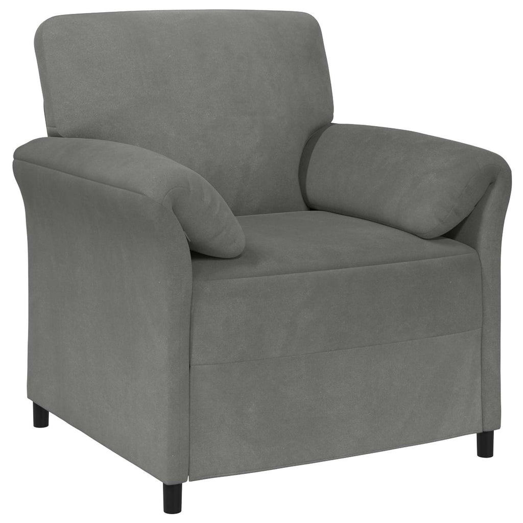 1-Sitzer Sofa Dunkelgrau 88 x 83 x 95 cm Samt
