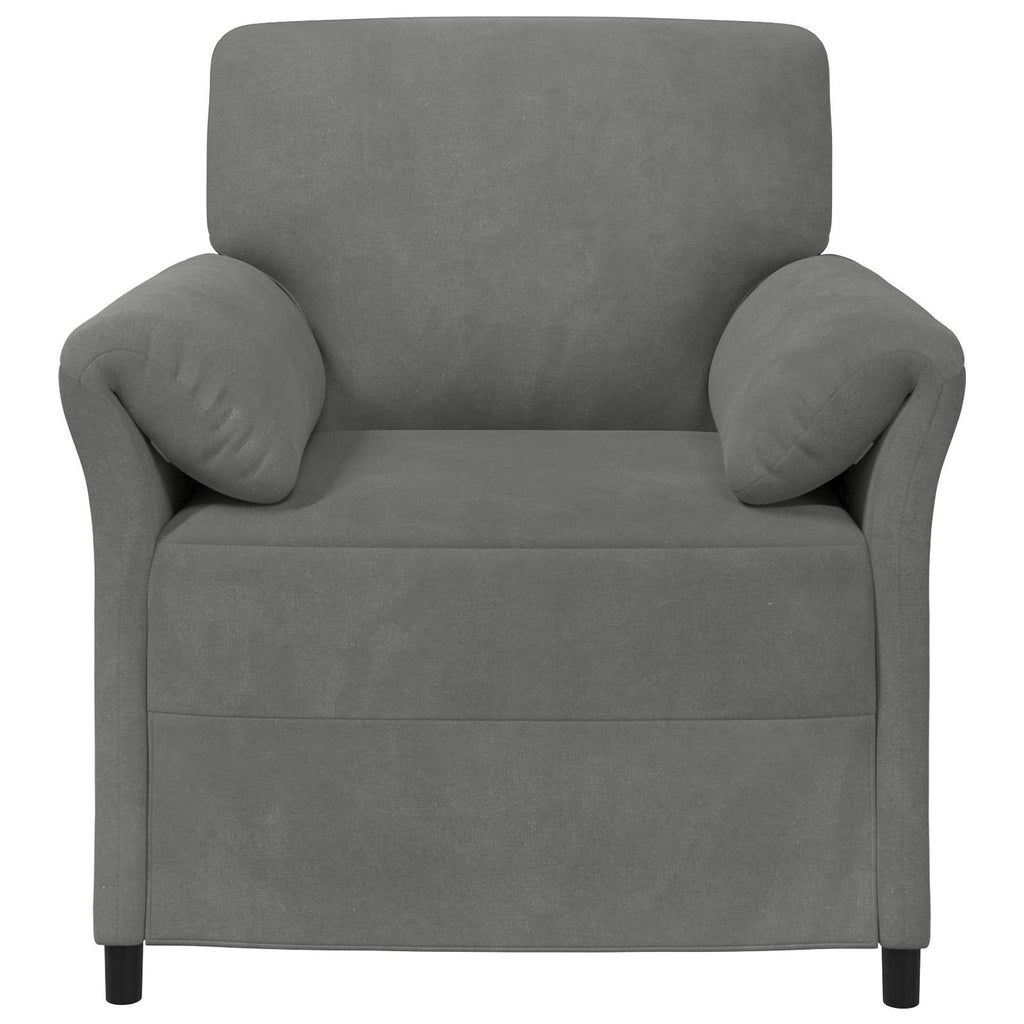 1-Sitzer Sofa Dunkelgrau 88 x 83 x 95 cm Samt