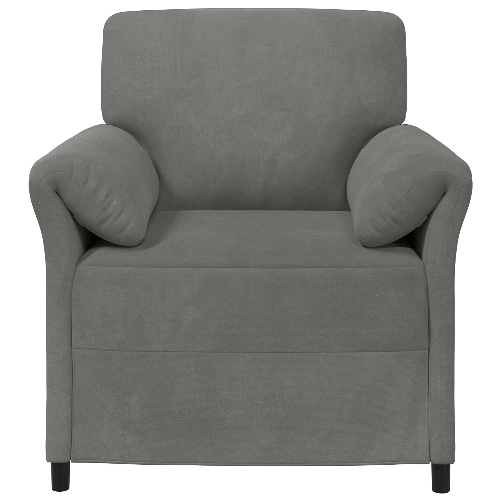 1-Sitzer Sofa Dunkelgrau 88 x 83 x 95 cm Samt