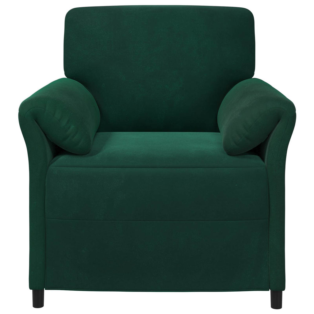 1-Sitzer Sofa Dunkelgrün 88 x 83 x 95 cm Samt