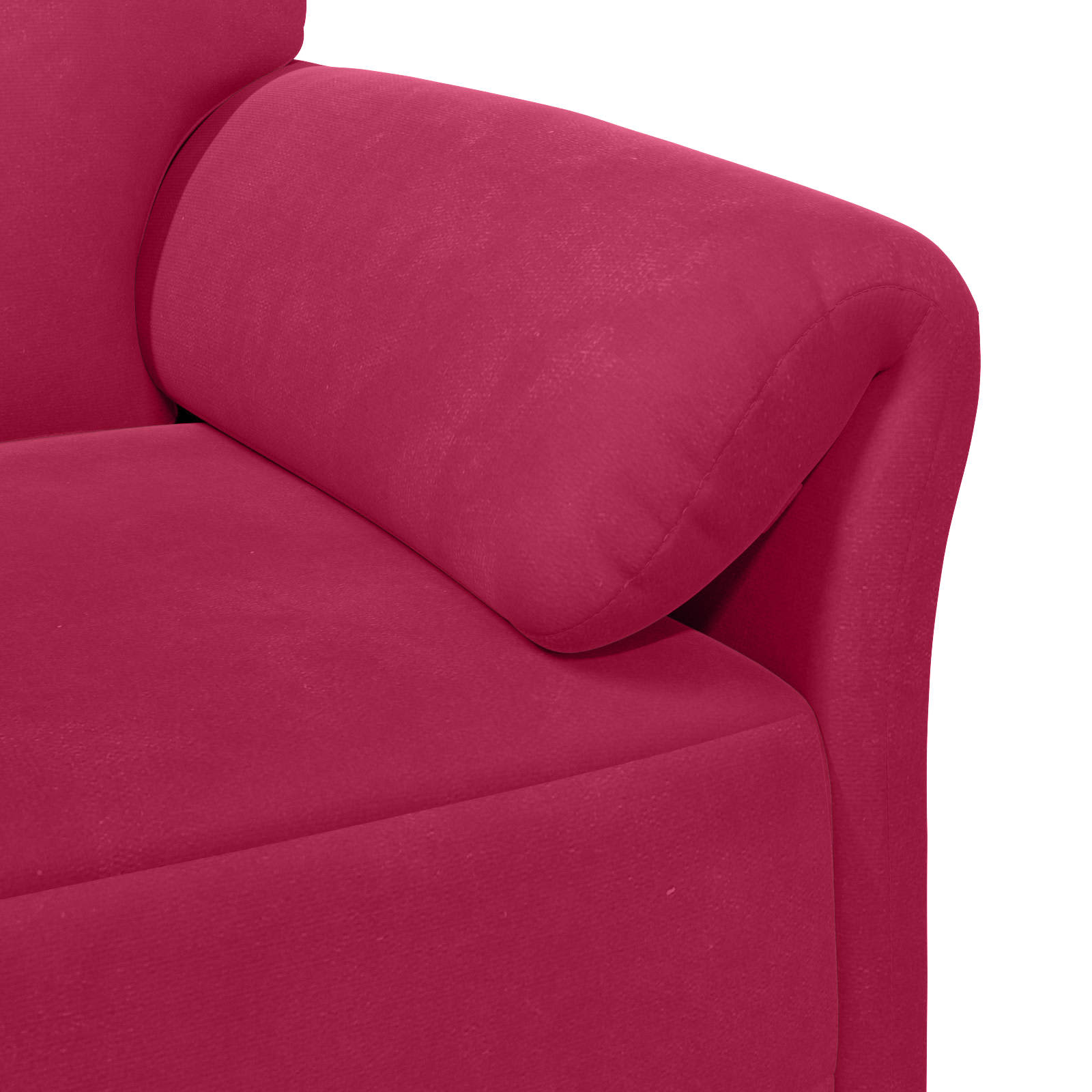 1-Sitzer Sofa Weinrot 88 x 83 x 95 cm Samt