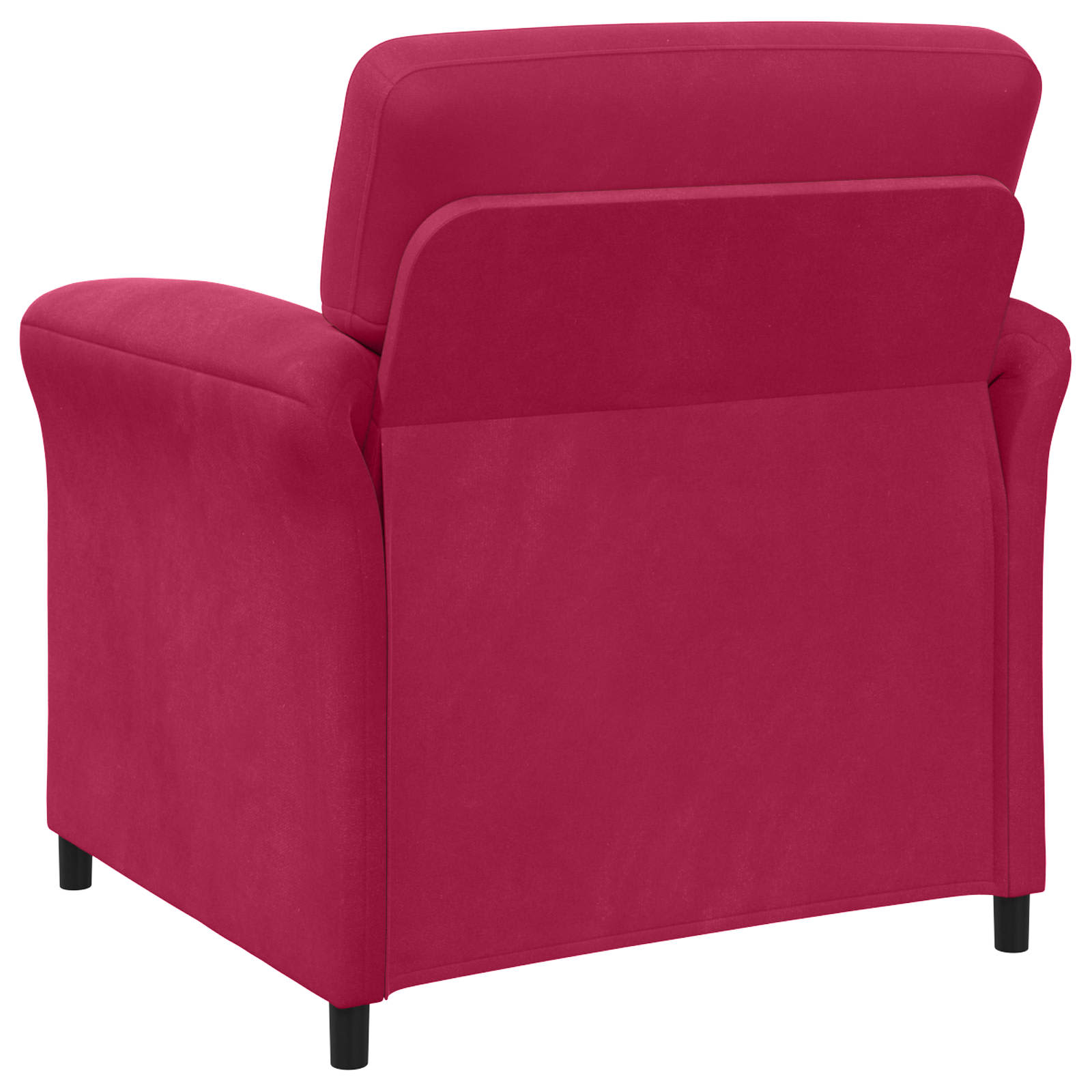 1-Sitzer Sofa Weinrot 88 x 83 x 95 cm Samt