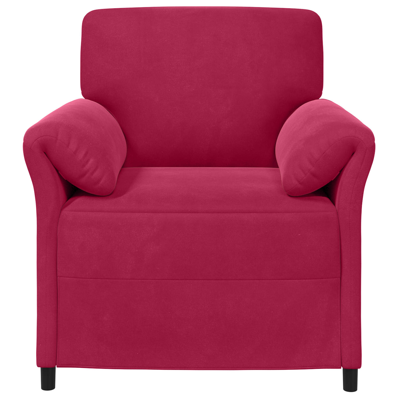 1-Sitzer Sofa Weinrot 88 x 83 x 95 cm Samt
