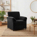 1-Sitzer Sofa Schwarz 88 x 83 x 95 cm Samt
