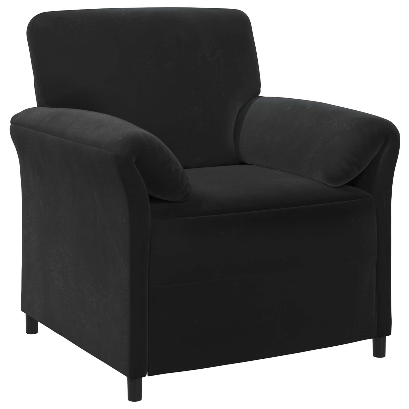1-Sitzer Sofa Schwarz 88 x 83 x 95 cm Samt