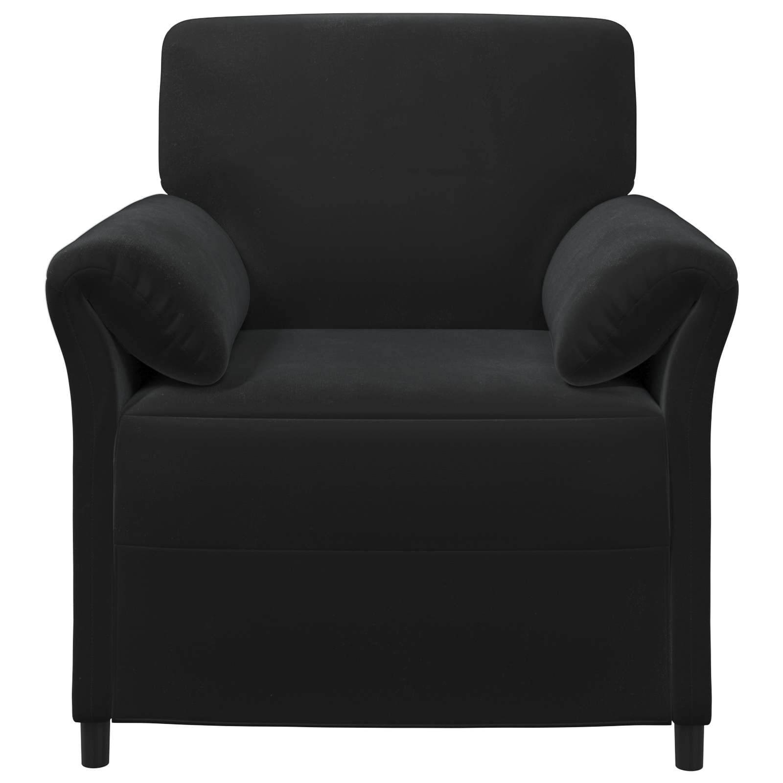 1-Sitzer Sofa Schwarz 88 x 83 x 95 cm Samt