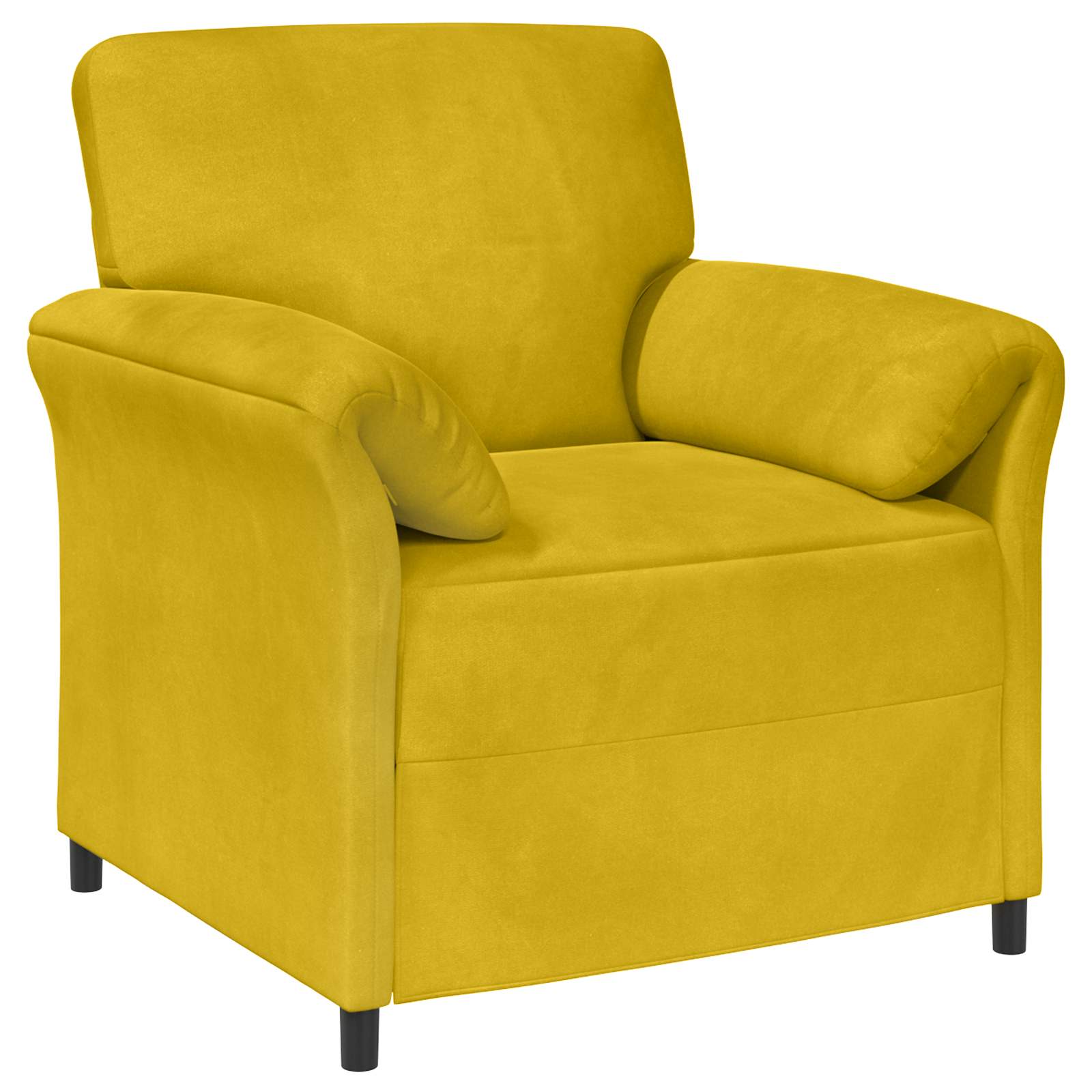 1-Sitzer Sofa Gelb 88 x 83 x 95 cm Samt