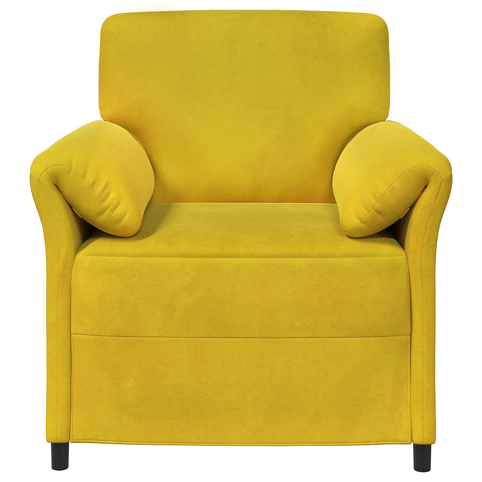 1-Sitzer Sofa Gelb 88 x 83 x 95 cm Samt