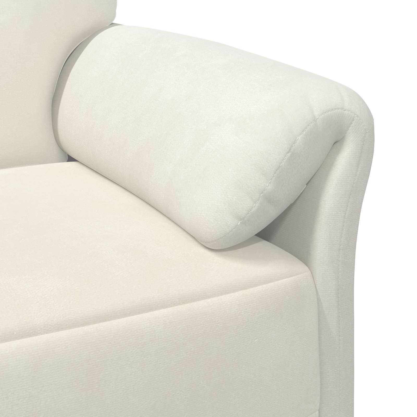 1-Sitzer Sofa Creme 88 x 83 x 95 cm Samt