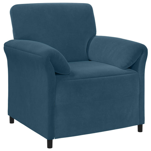 1-Sitzer Sofa Blau 88 x 83 x 95 cm Samt