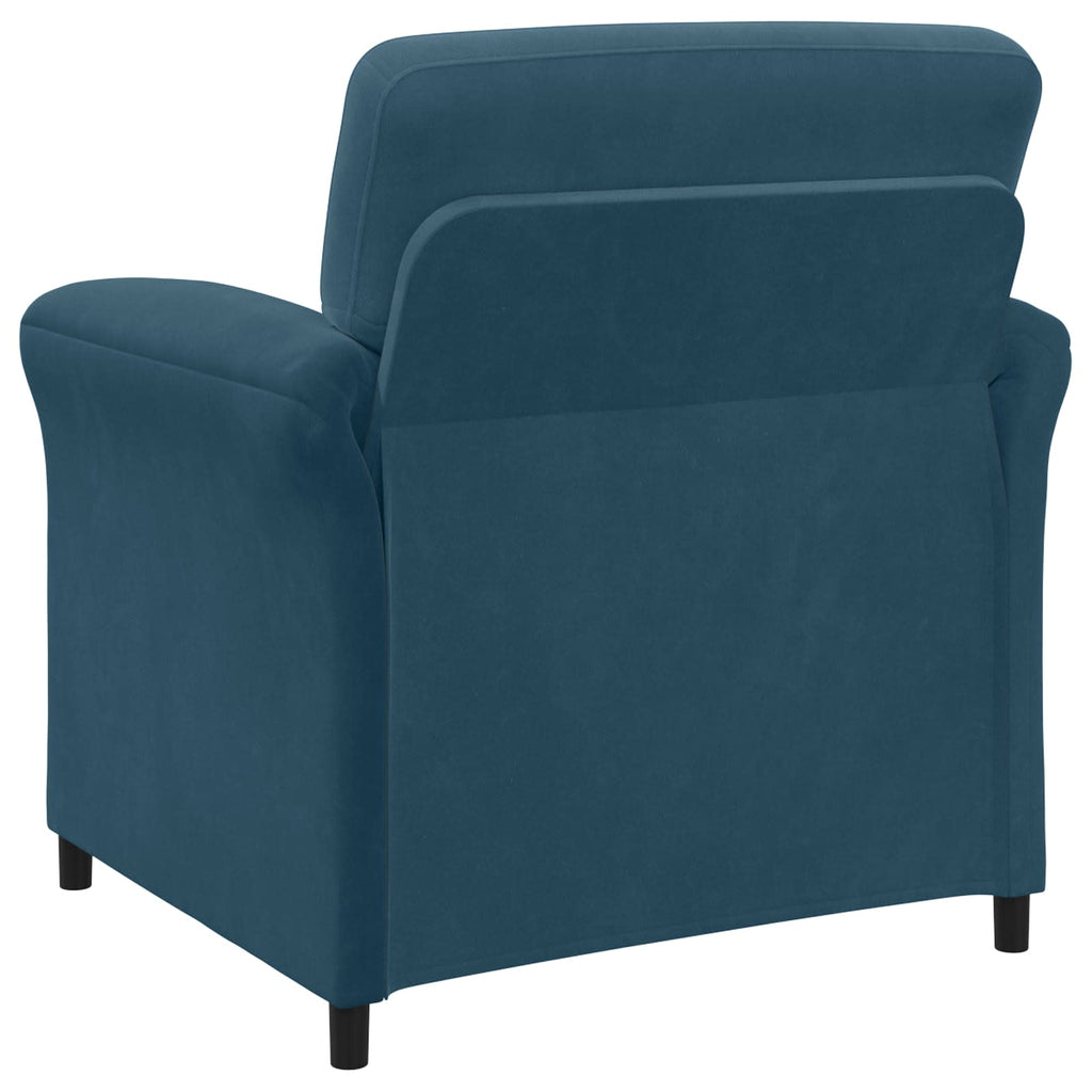 1-Sitzer Sofa Blau 88 x 83 x 95 cm Samt