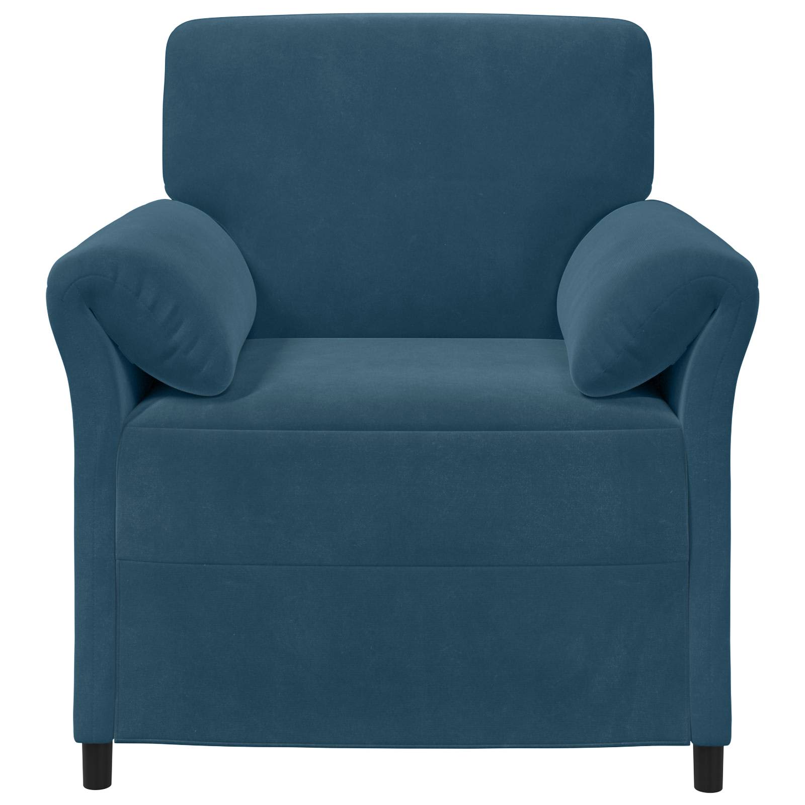 1-Sitzer Sofa Blau 88 x 83 x 95 cm Samt