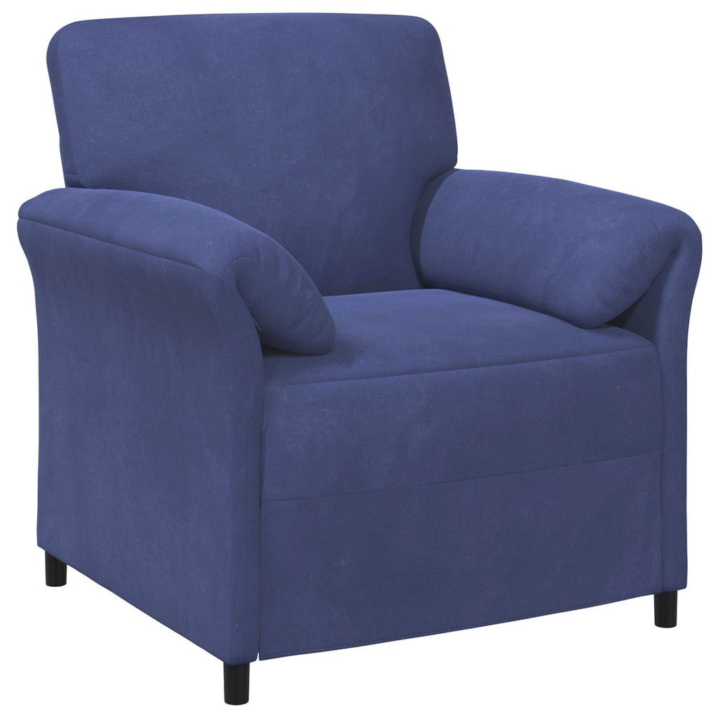 1-Sitzer Sofa Polizeiblau 88 x 83 x 95 cm Samt