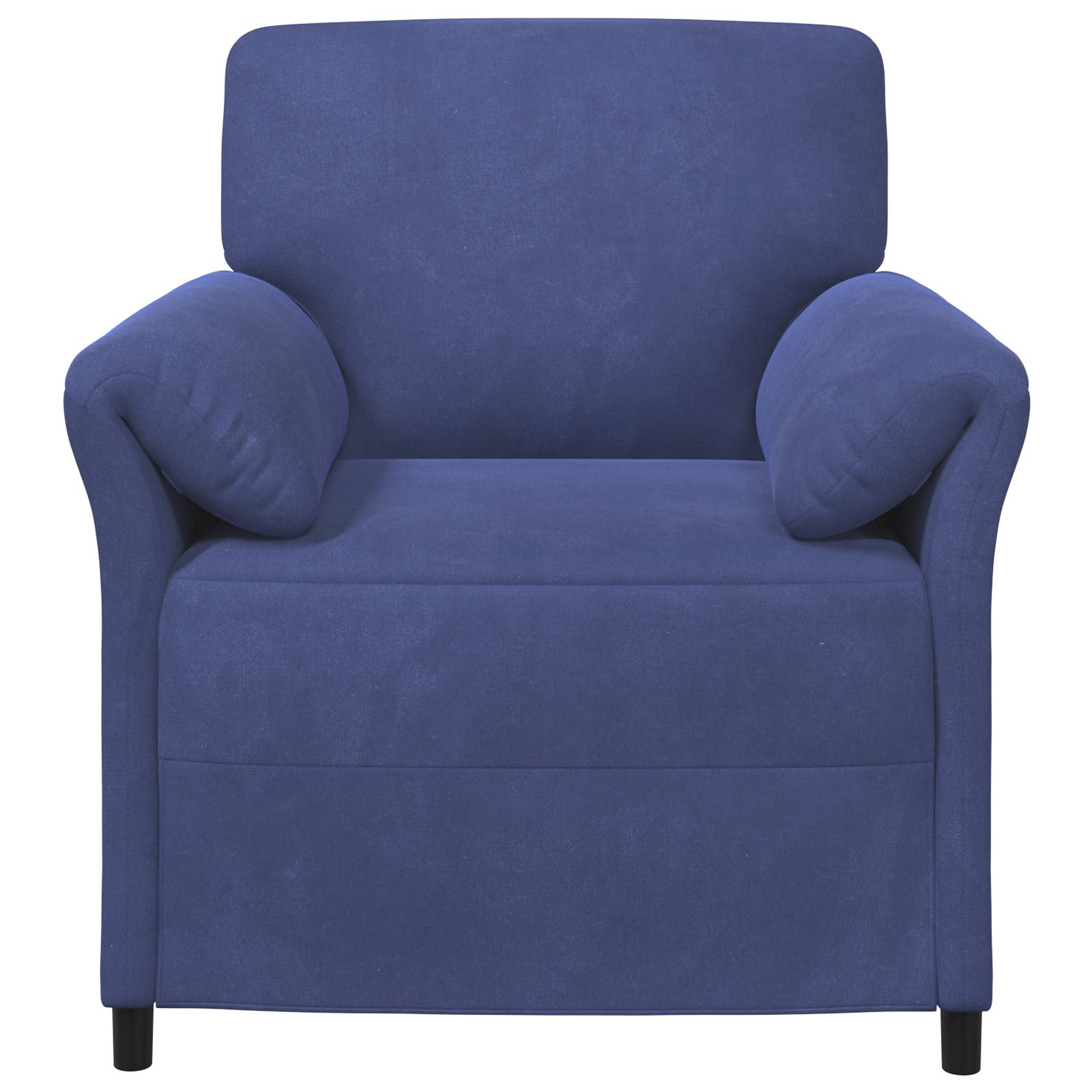 1-Sitzer Sofa Polizeiblau 88 x 83 x 95 cm Samt