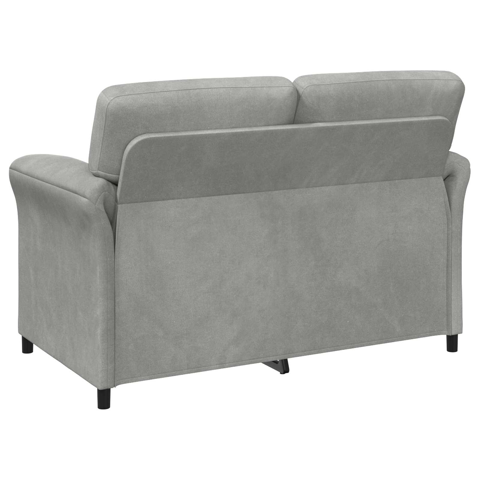 2-Sitzer Sofa Hellgrau 138 x 83 x 95 cm Samt