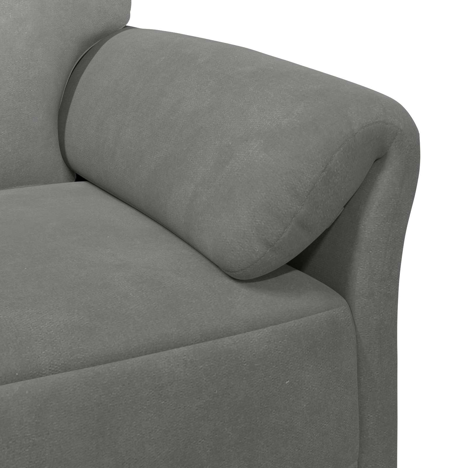 2-Sitzer Sofa Dunkelgrau 138 x 83 x 95 cm Samt