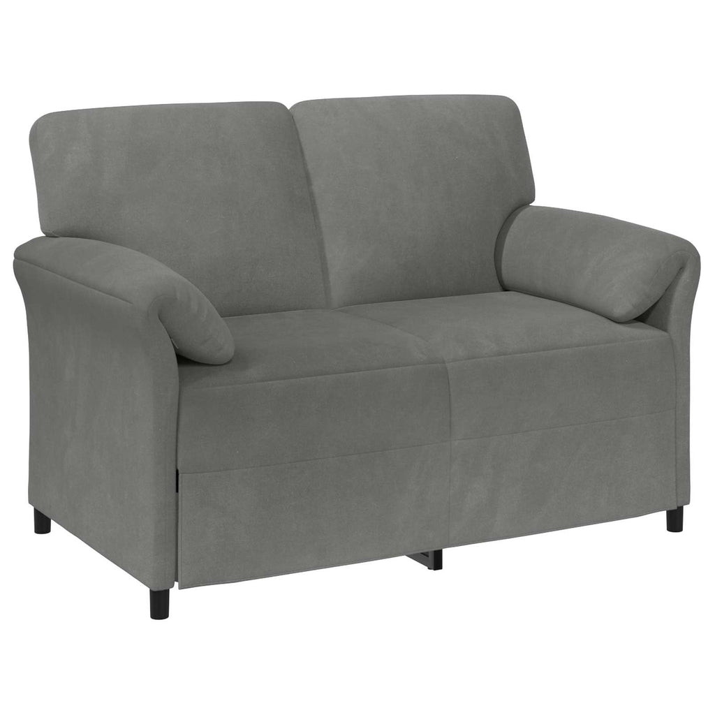 2-Sitzer Sofa Dunkelgrau 138 x 83 x 95 cm Samt