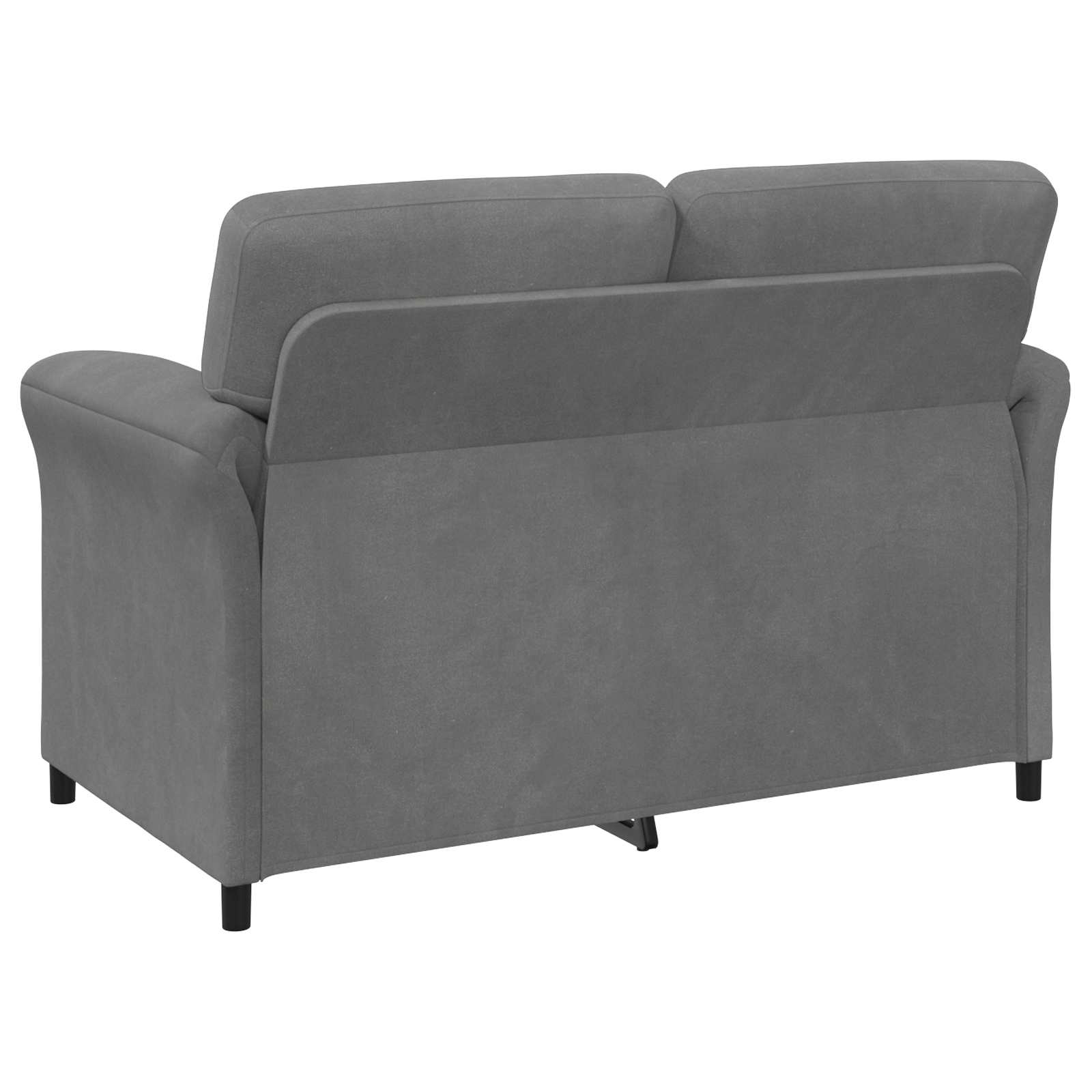 2-Sitzer Sofa Dunkelgrau 138 x 83 x 95 cm Samt