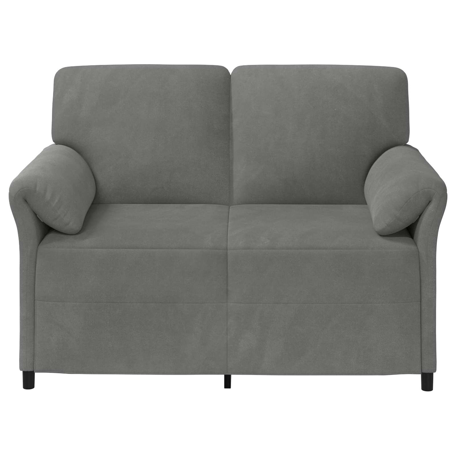 2-Sitzer Sofa Dunkelgrau 138 x 83 x 95 cm Samt