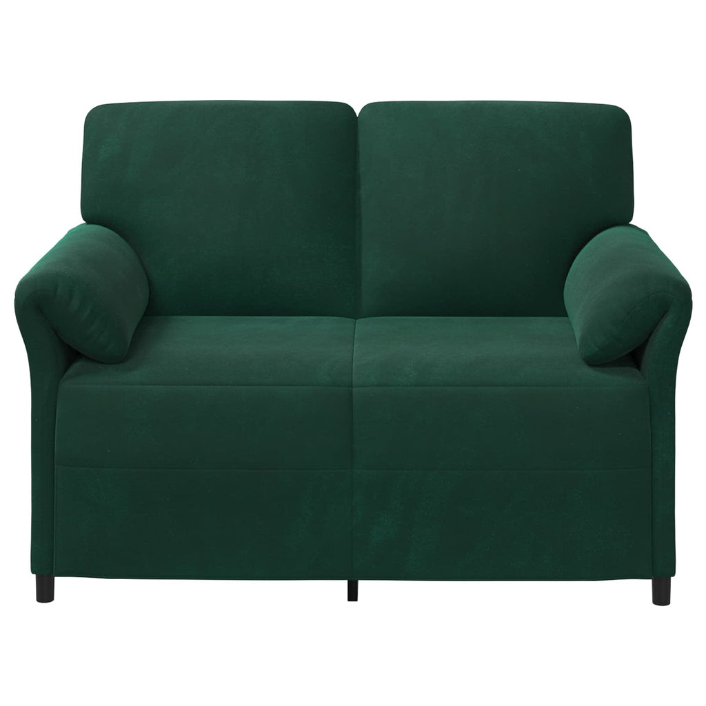 2-Sitzer Sofa Dunkelgrün 138 x 83 x 95 cm Samt