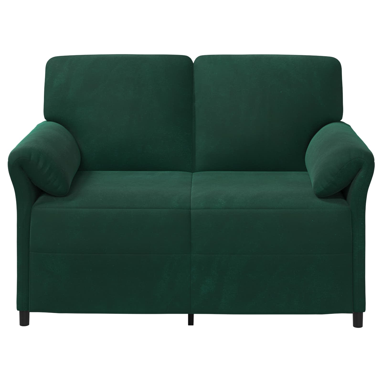 2-Sitzer Sofa Dunkelgrün 138 x 83 x 95 cm Samt
