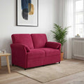 2-Sitzer Sofa Weinrot 138 x 83 x 95 cm Samt