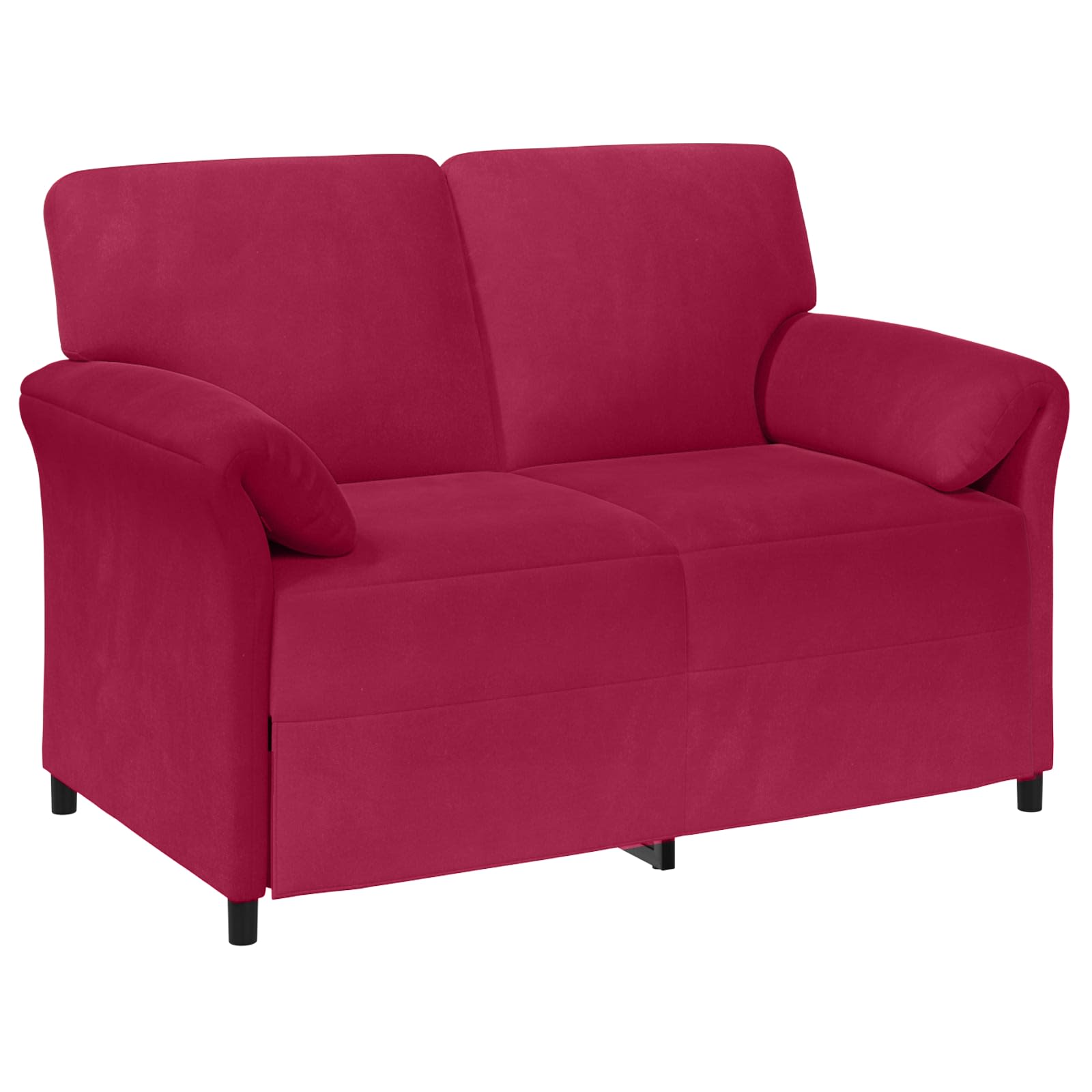 2-Sitzer Sofa Weinrot 138 x 83 x 95 cm Samt