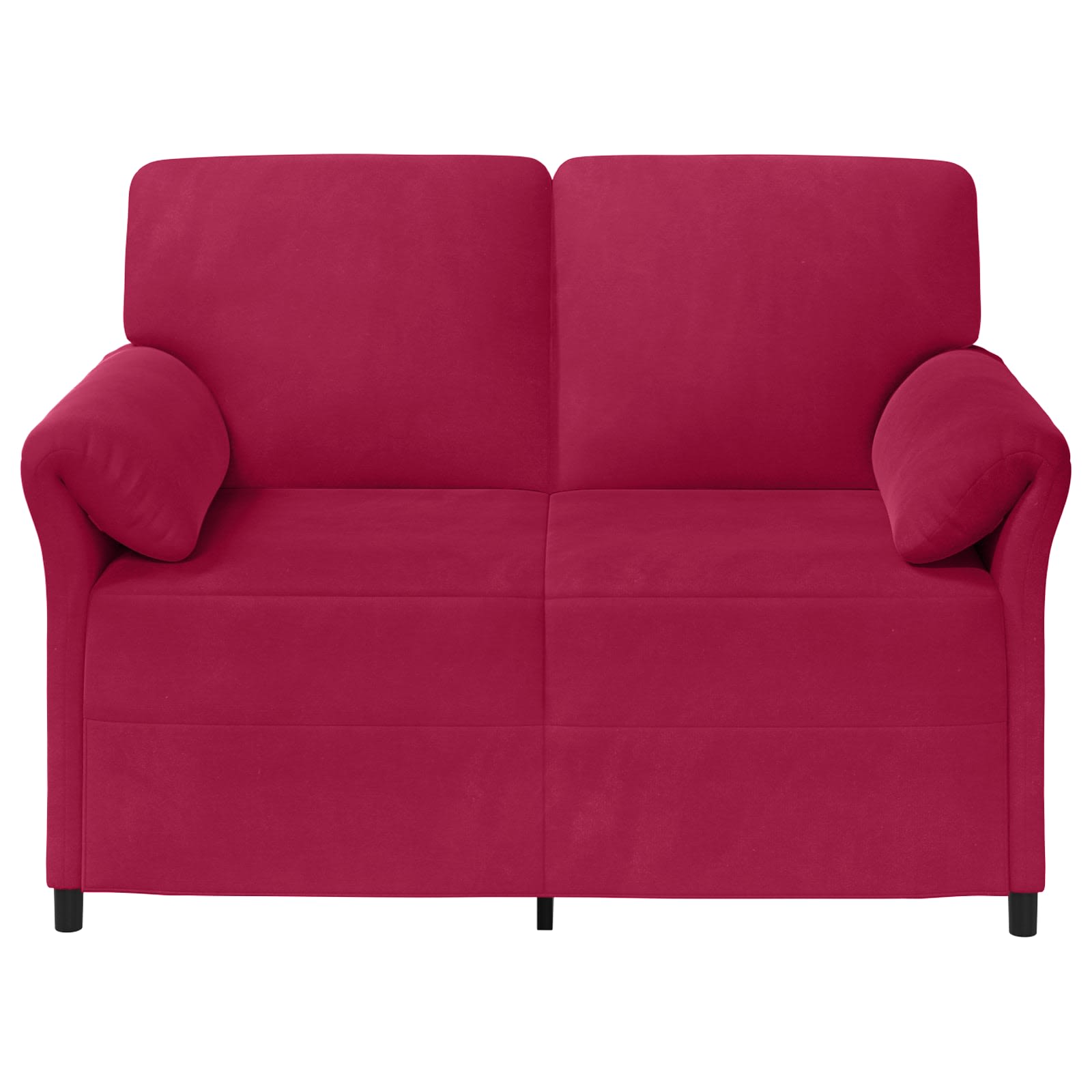 2-Sitzer Sofa Weinrot 138 x 83 x 95 cm Samt