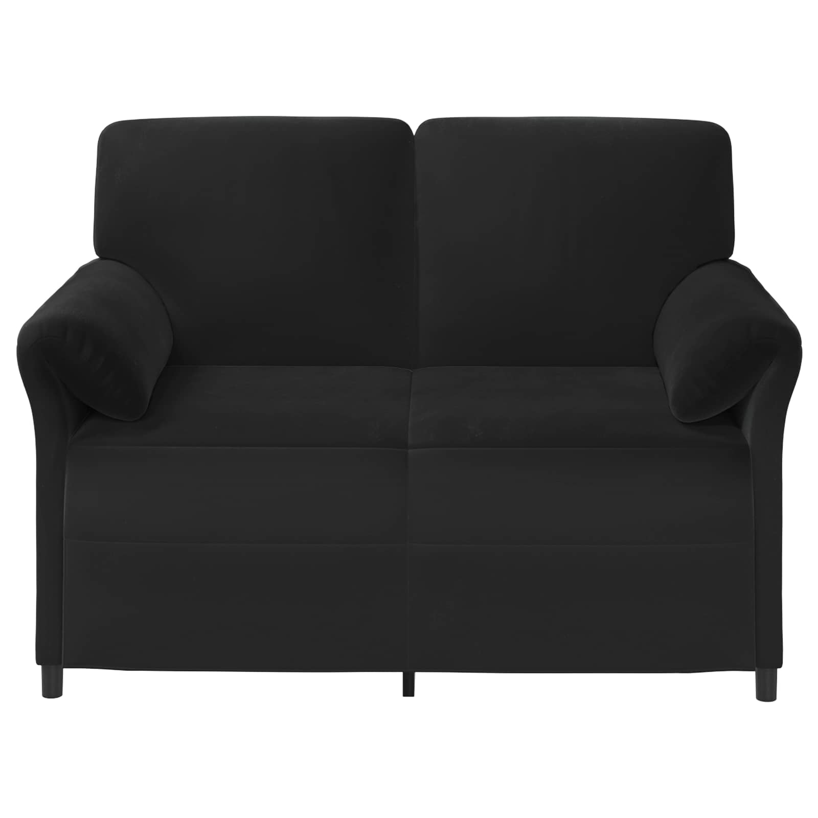 2-Sitzer Sofa Schwarz 138 x 83 x 95 cm Samt