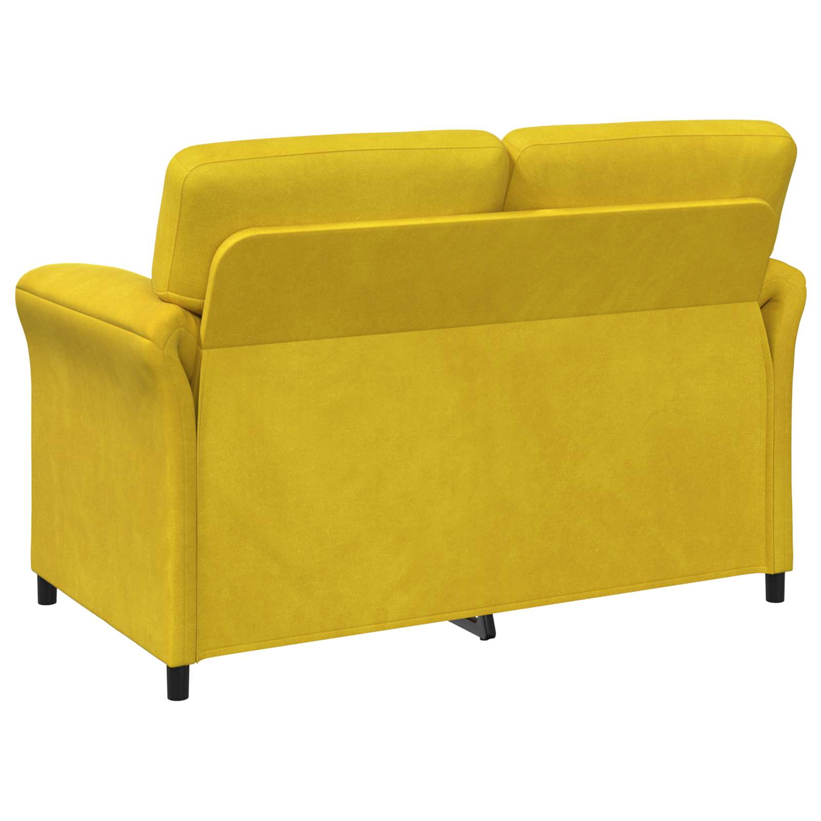 2-Sitzer Sofa Gelb 138 x 83 x 95 cm Samt