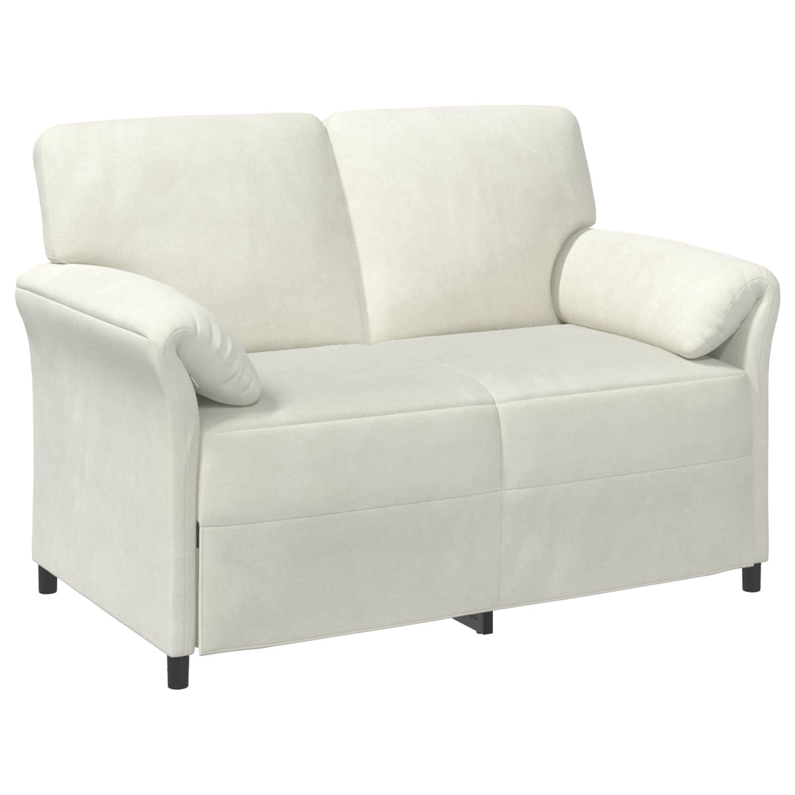 2-Sitzer Sofa Creme 138 x 83 x 95 cm Samt