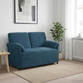 2-Sitzer Sofa Blau 138 x 83 x 95 cm Samt