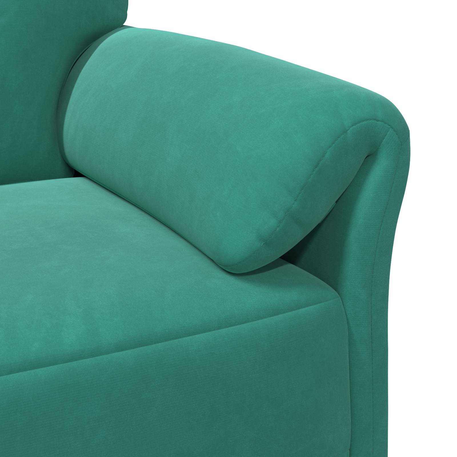2-Sitzer Sofa Türkis 138 x 83 x 95 cm Samt