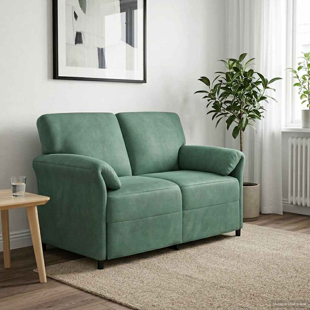 2-Sitzer Sofa Meergrün 138 x 83 x 95 cm Samt