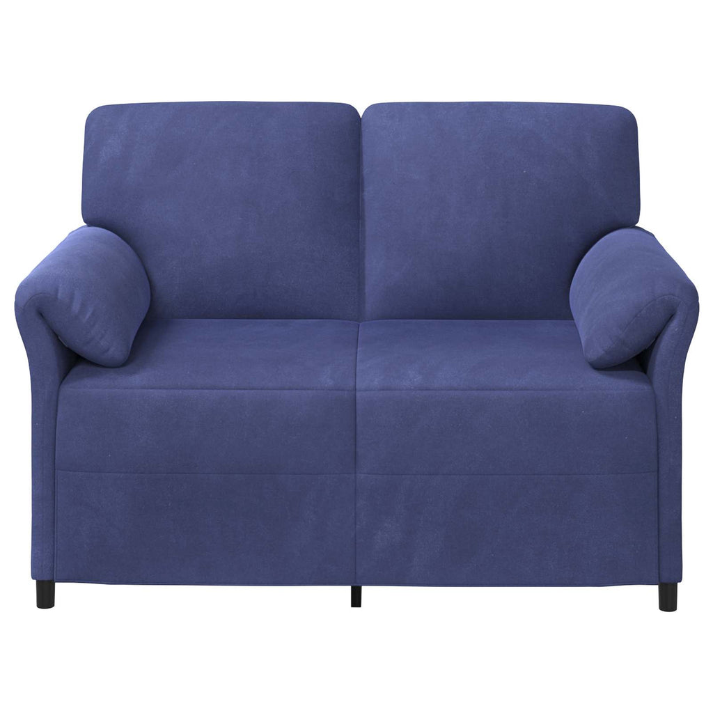 2-Sitzer Sofa Polizeiblau 138 x 83 x 95 cm Samt