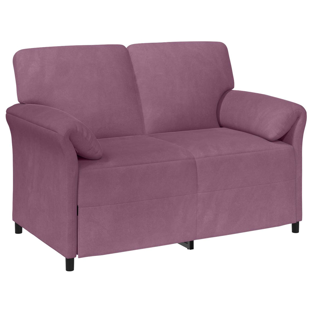 2-Sitzer Sofa Lila 138 x 83 x 95 cm Samt