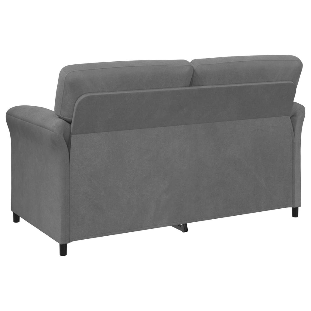 2-Sitzer Sofa Dunkelgrau 158 x 83 x 95 cm Samt
