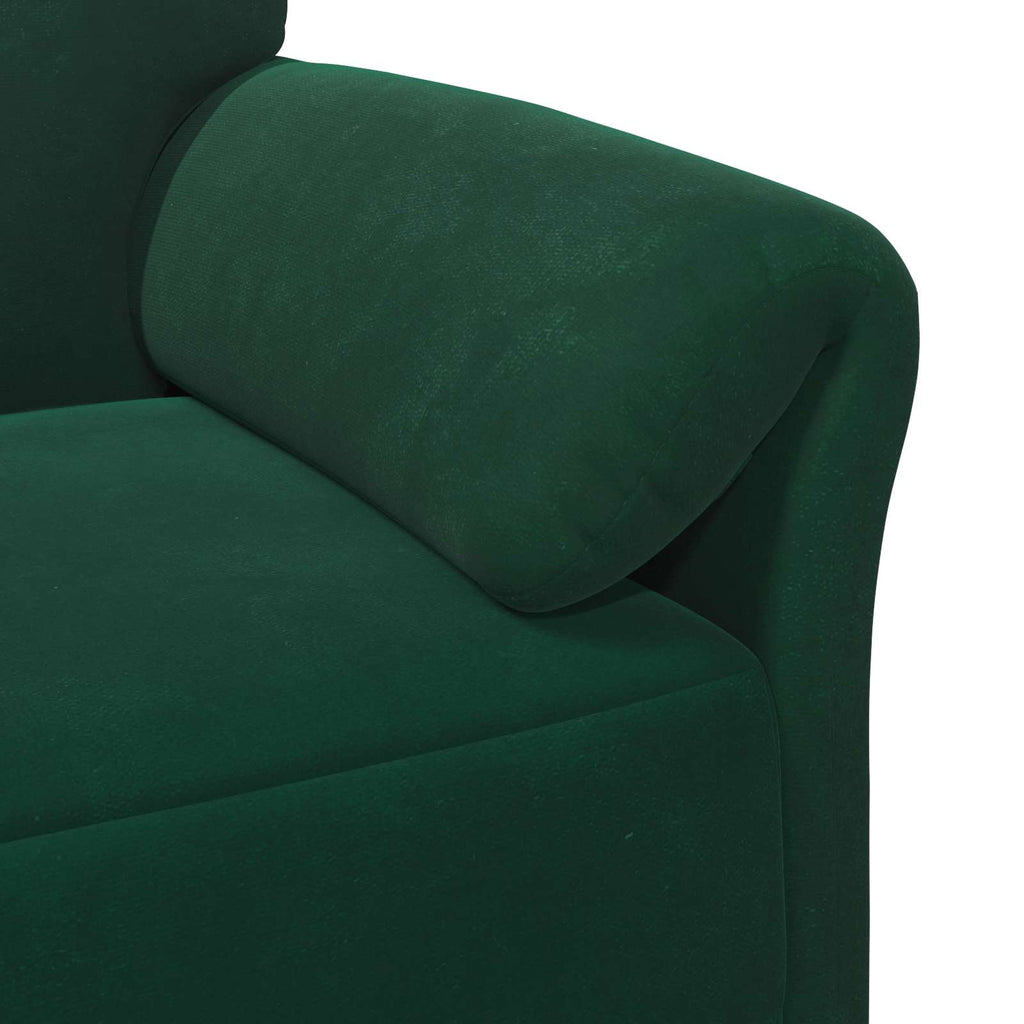 2-Sitzer Sofa Dunkelgrün 158 x 83 x 95 cm Samt