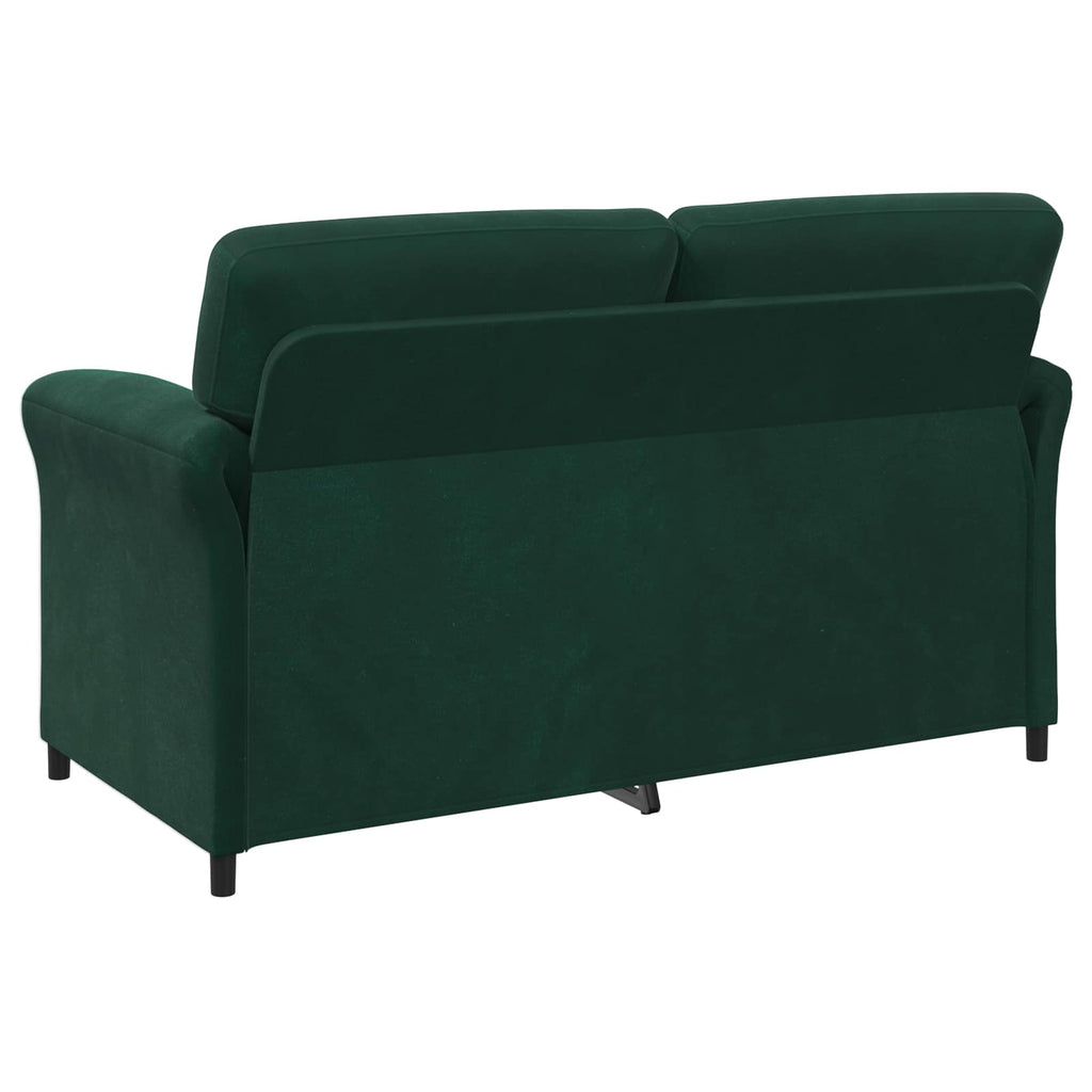 2-Sitzer Sofa Dunkelgrün 158 x 83 x 95 cm Samt