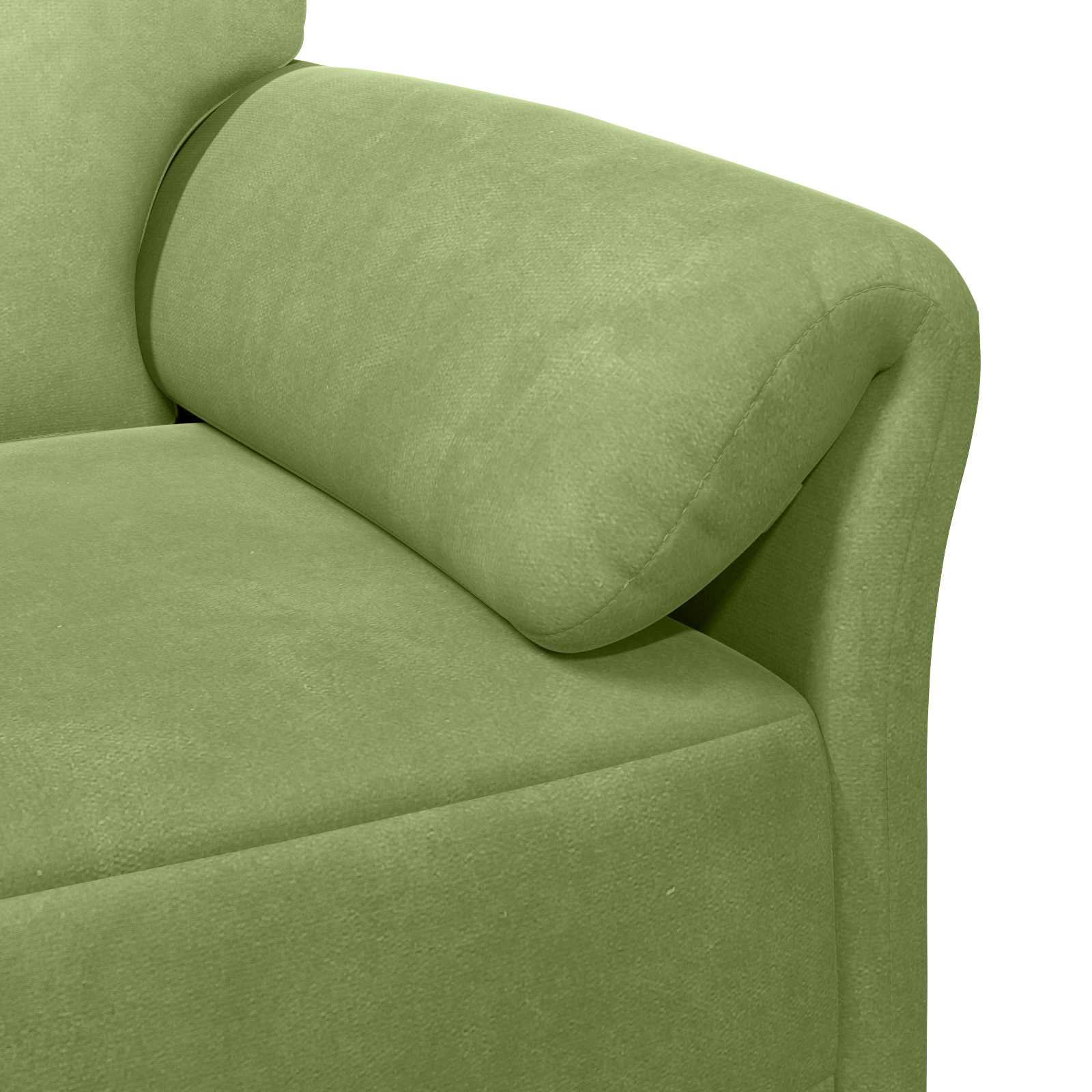 2-Sitzer Sofa Hellgrün 158 x 83 x 95 cm Samt