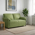 2-Sitzer Sofa Hellgrün 158 x 83 x 95 cm Samt