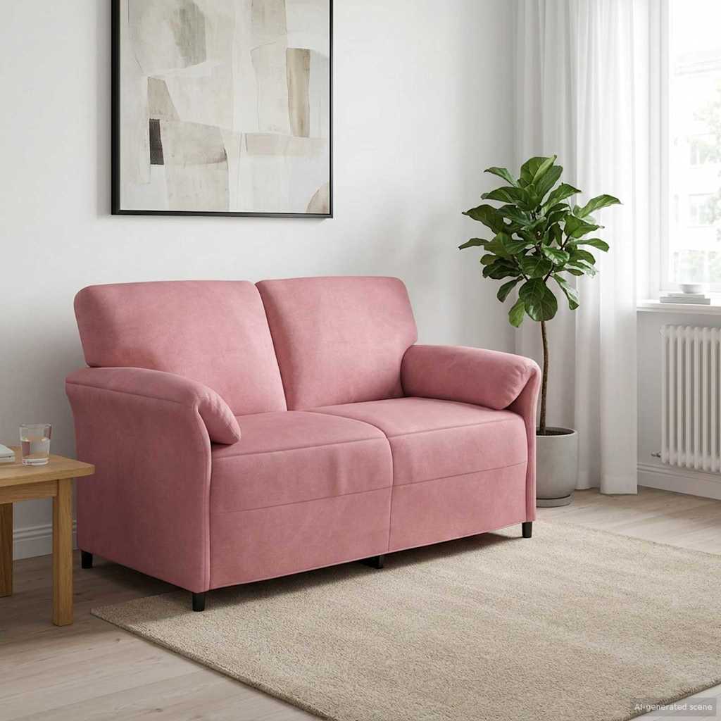 2-Sitzer Sofa Rosa 158 x 83 x 95 cm Samt