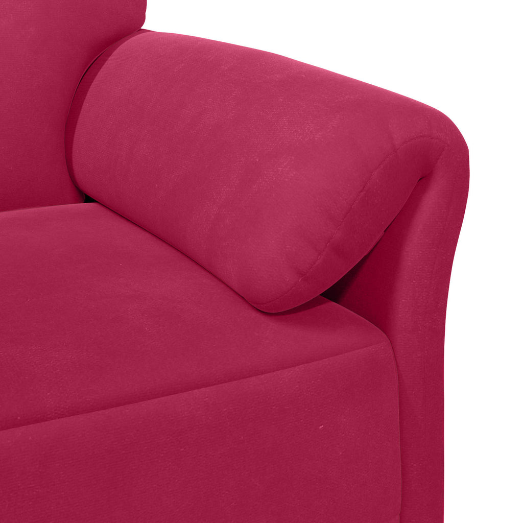 2-Sitzer Sofa Weinrot 158 x 83 x 95 cm Samt